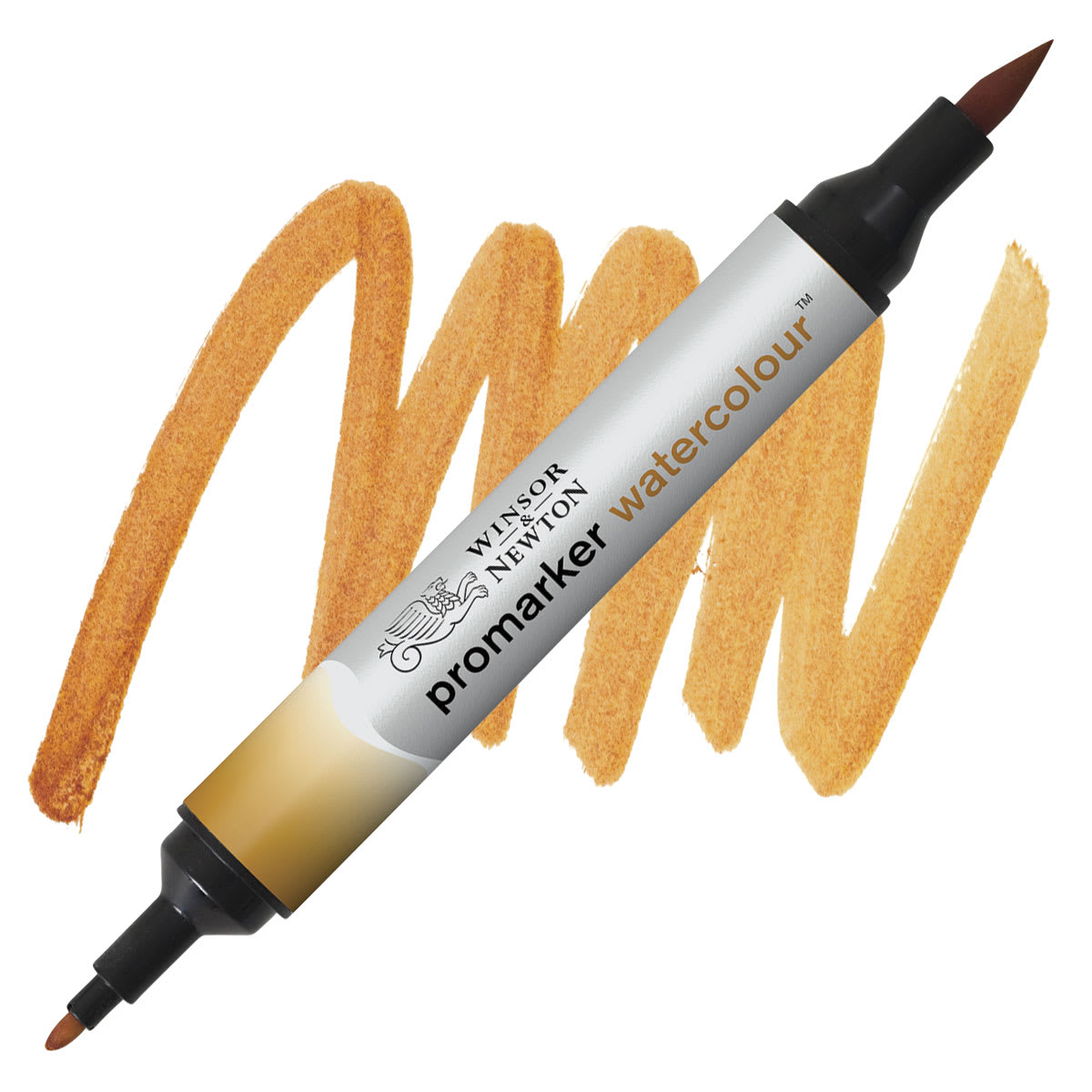 Winsor & Newton Promarker Watercolor Marker - Yellow Ochre marker and swatch