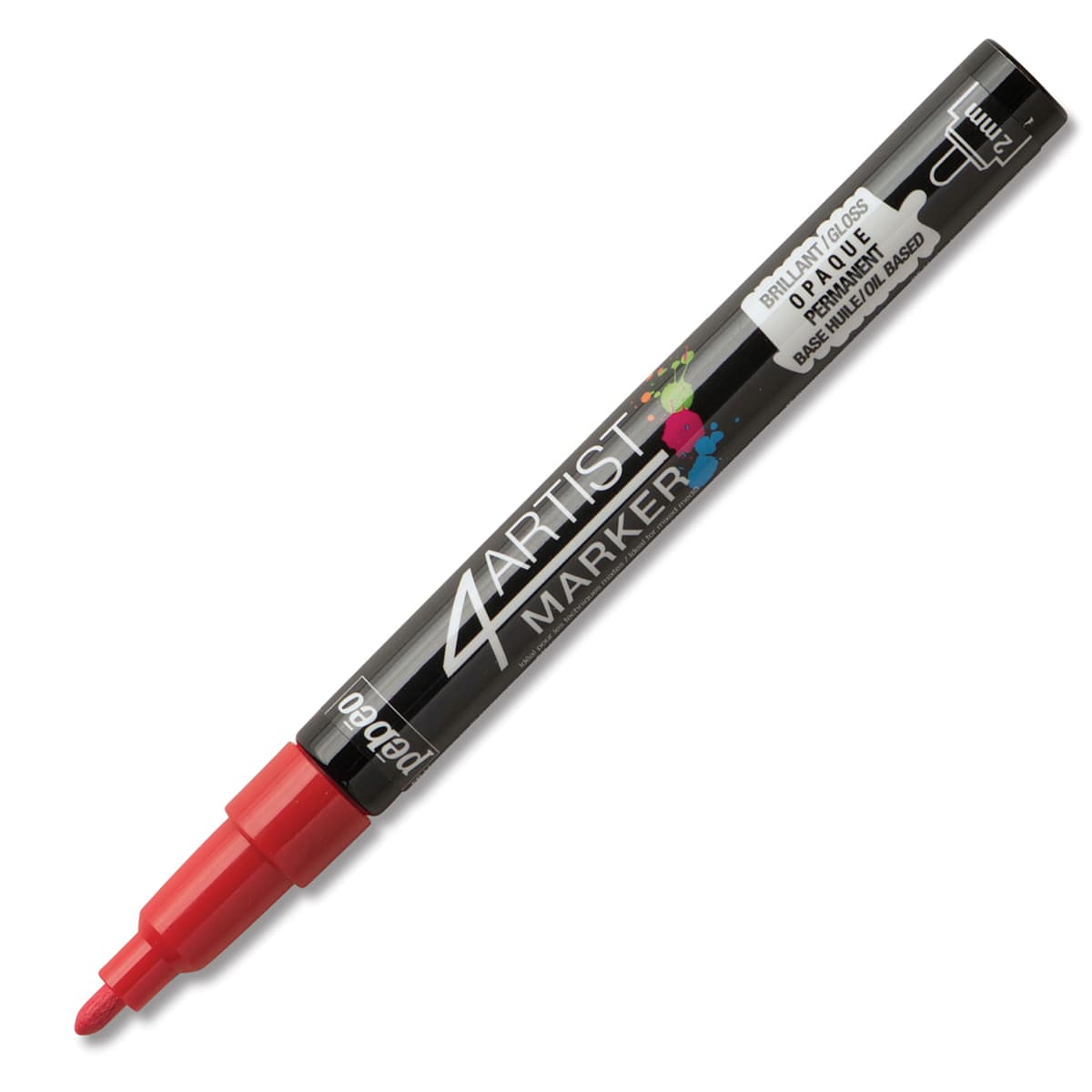 Pebeo 4Artist Marker - Red, 2 mm