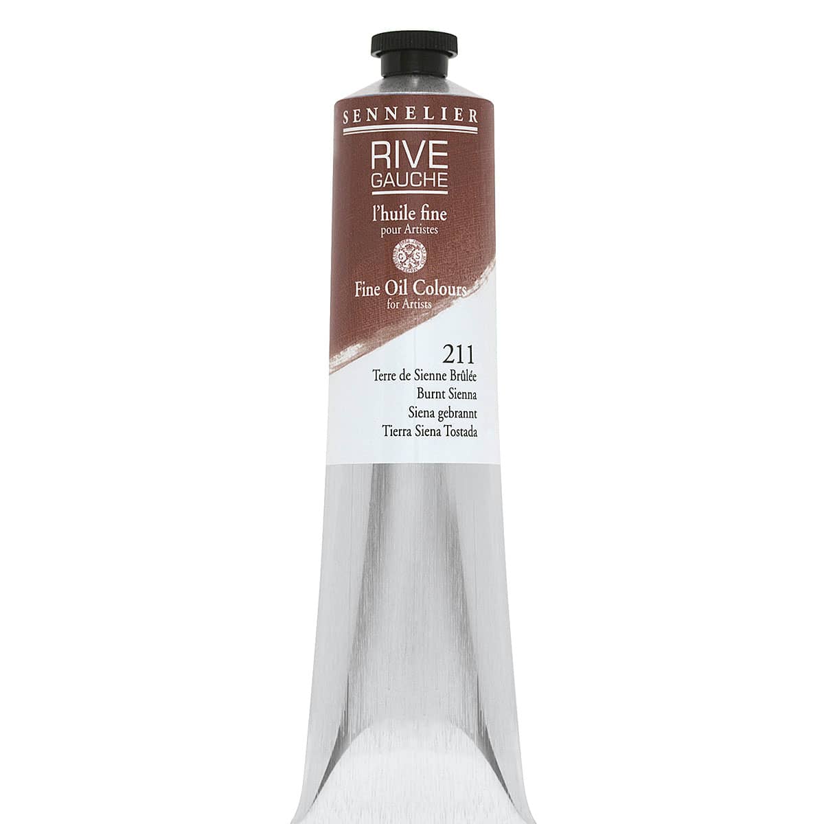 Sennelier Rive Gauche Artists Oil Color - Burnt Sienna, 200 ml