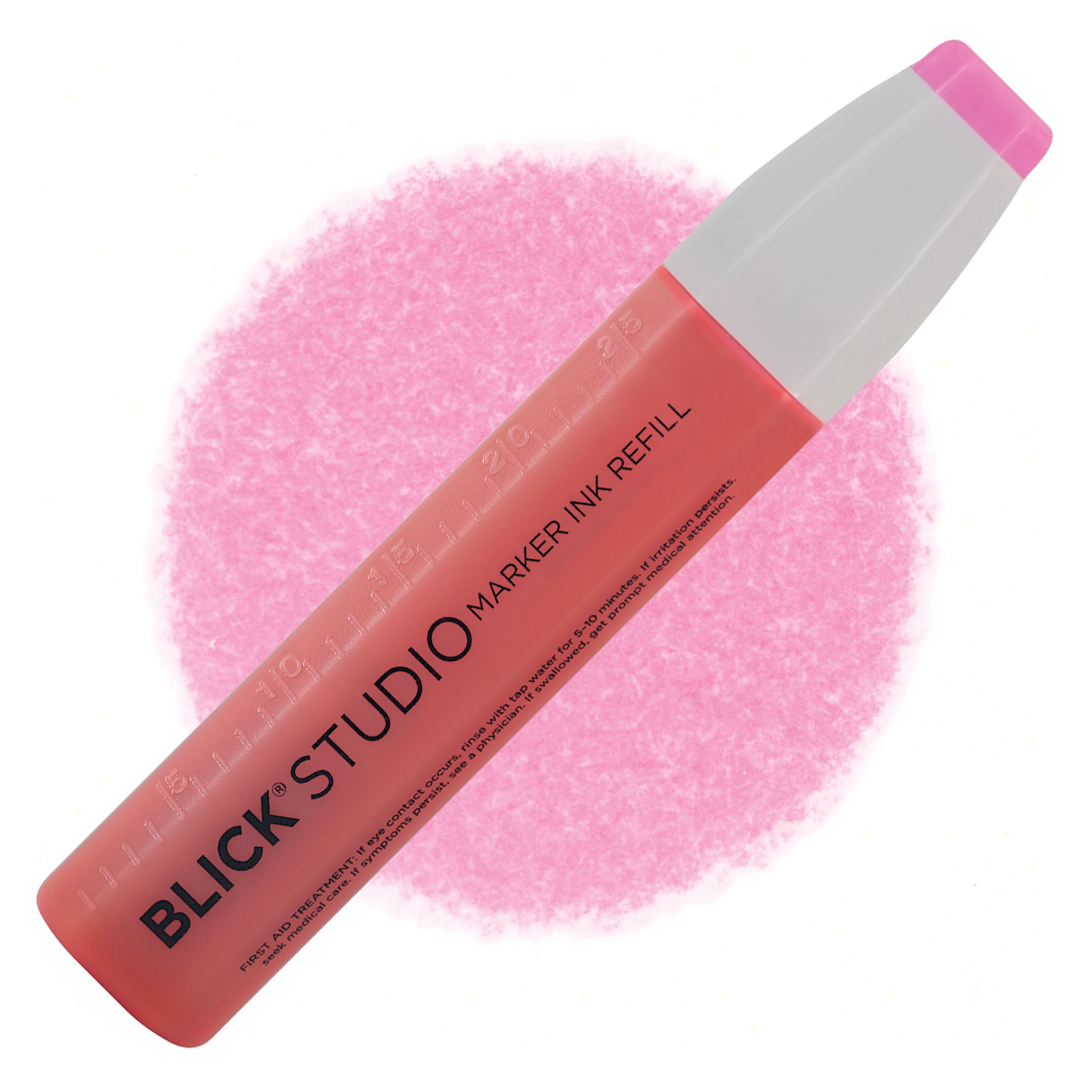 Blick Studio Marker Refill - Pink, 013, swatch and refill