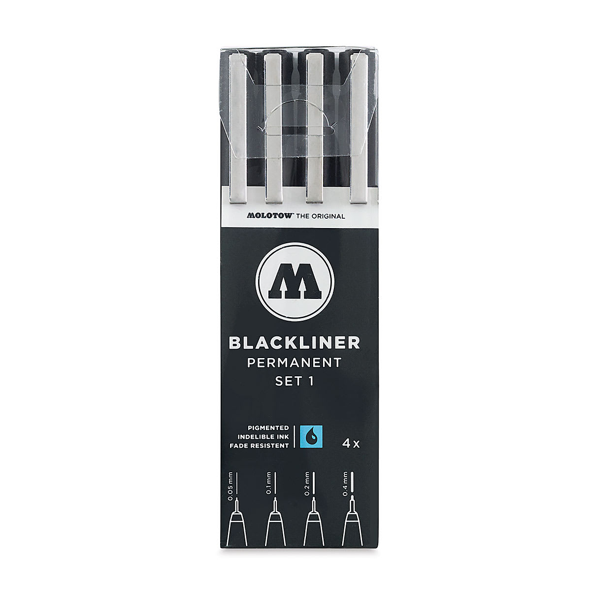 Molotow Blackliner - Set 1, Set of 4 Molotow Blackliner - Set 1, Set of 4