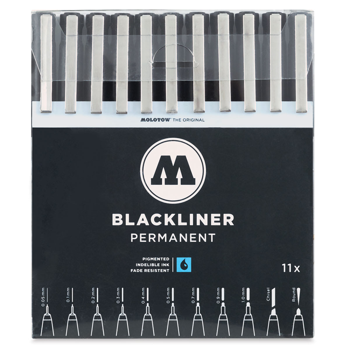 Molotow Blackliner Pens and Sets - Set of 11 (Outside of Packaging) Molotow Blackliner Pens and Sets - Set of 11 (Outside of Packaging)