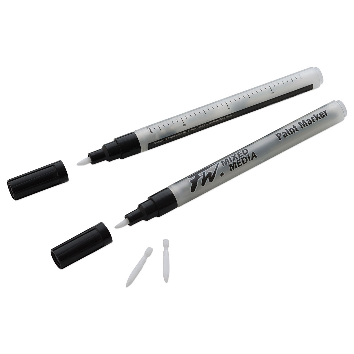 Daler-Rowney FW Empty Mixed Media Markers - Hard Plastic Nib, Small Barrel, #102, Pkg of 2 Daler-Rowney FW Empty Mixed Media Markers - Hard Plastic Nib, Small Barrel, #102, Pkg of 2