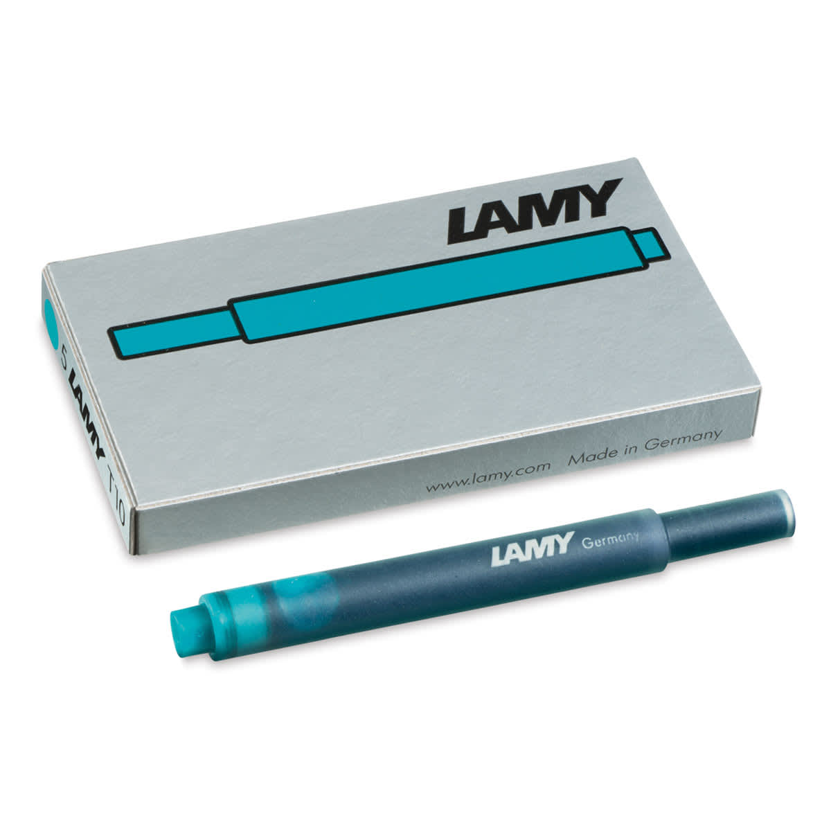 Lamy T10 Giant Ink Cartridges - Turquoise, Pkg of 5