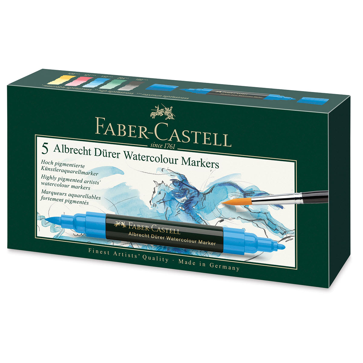 Watercolor Markers, Set of 5  Outside of Package