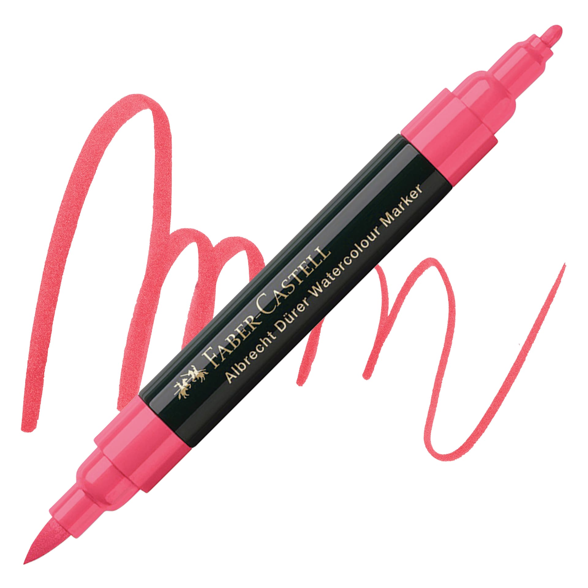 Faber-Castell Albrecht Dürer Watercolor Marker - Deep Scarlet Red 219 marker and swatch