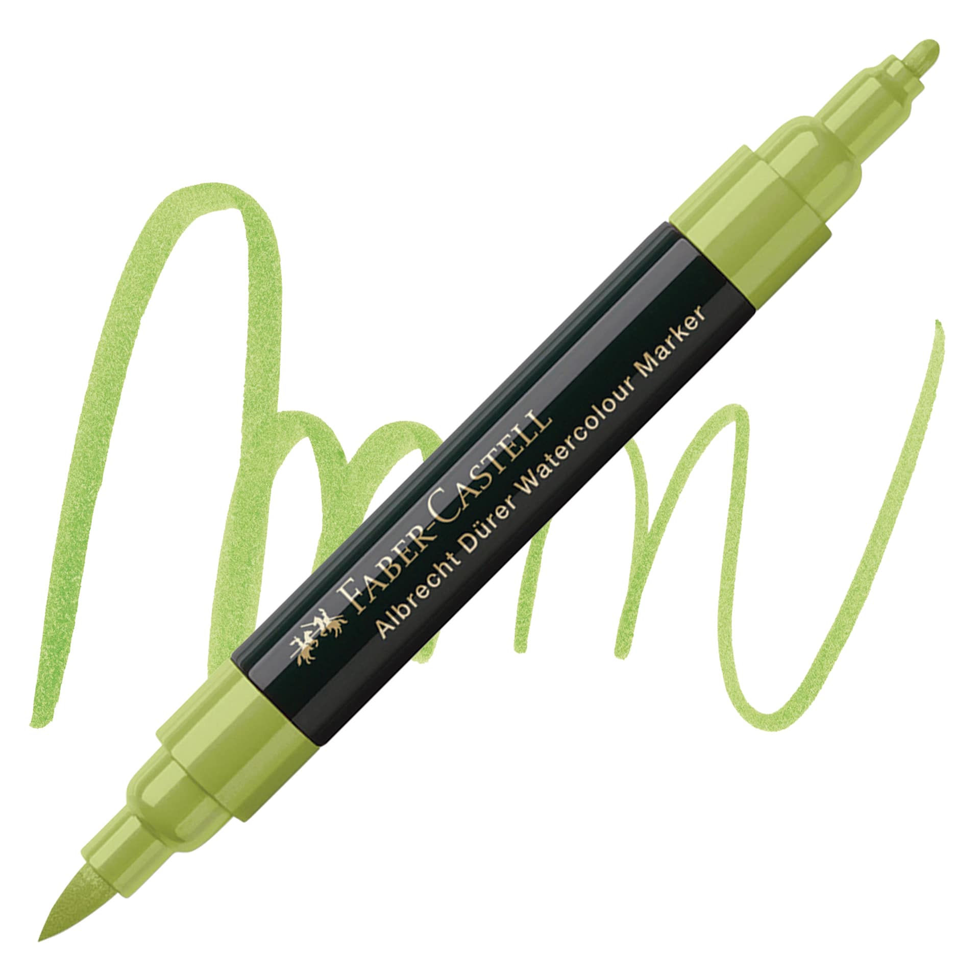 Faber-Castell Albrecht Dürer Watercolor Marker - May Green 170 marker and swatch