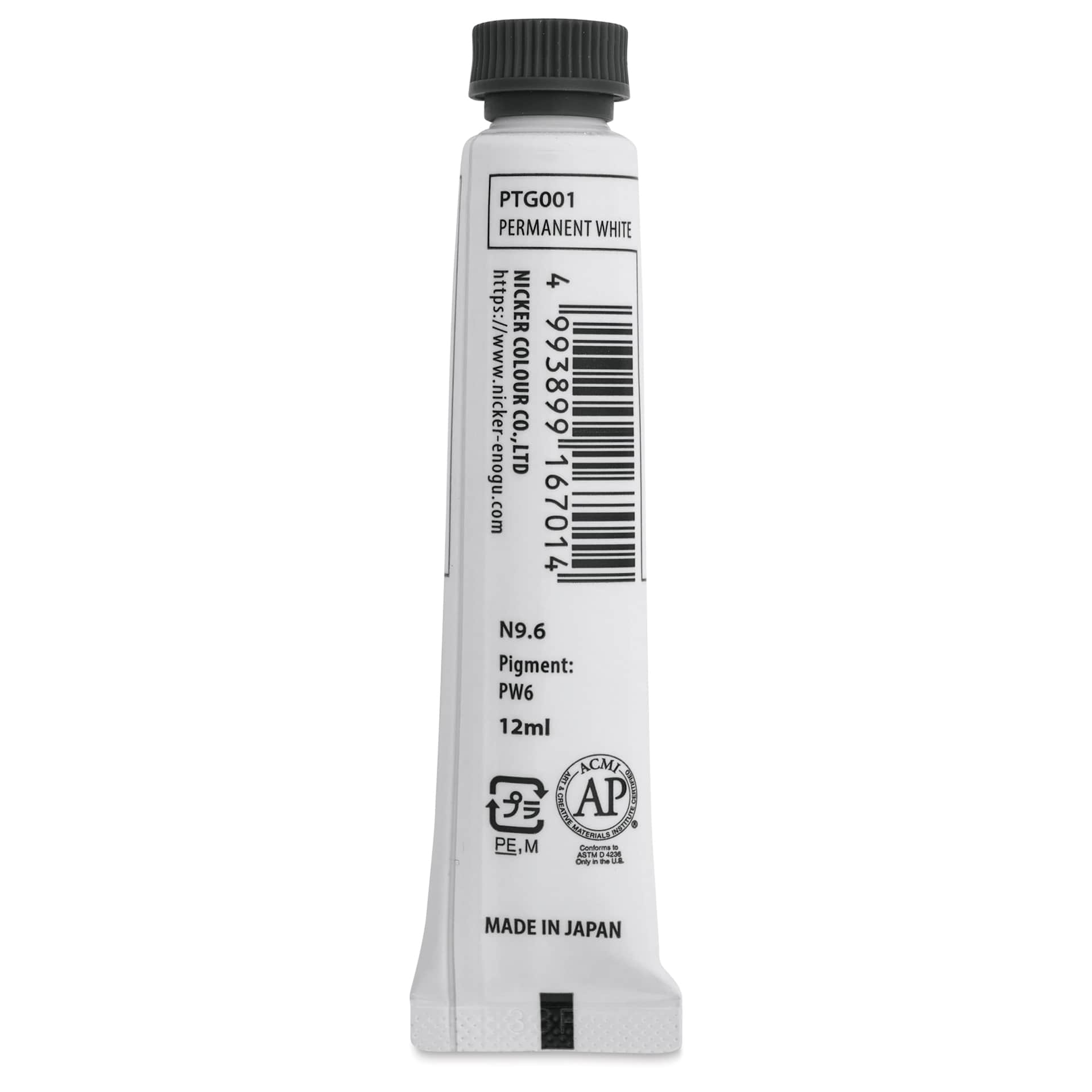 Nicker Painter’s Gouache - Permanent White, 12 ml back