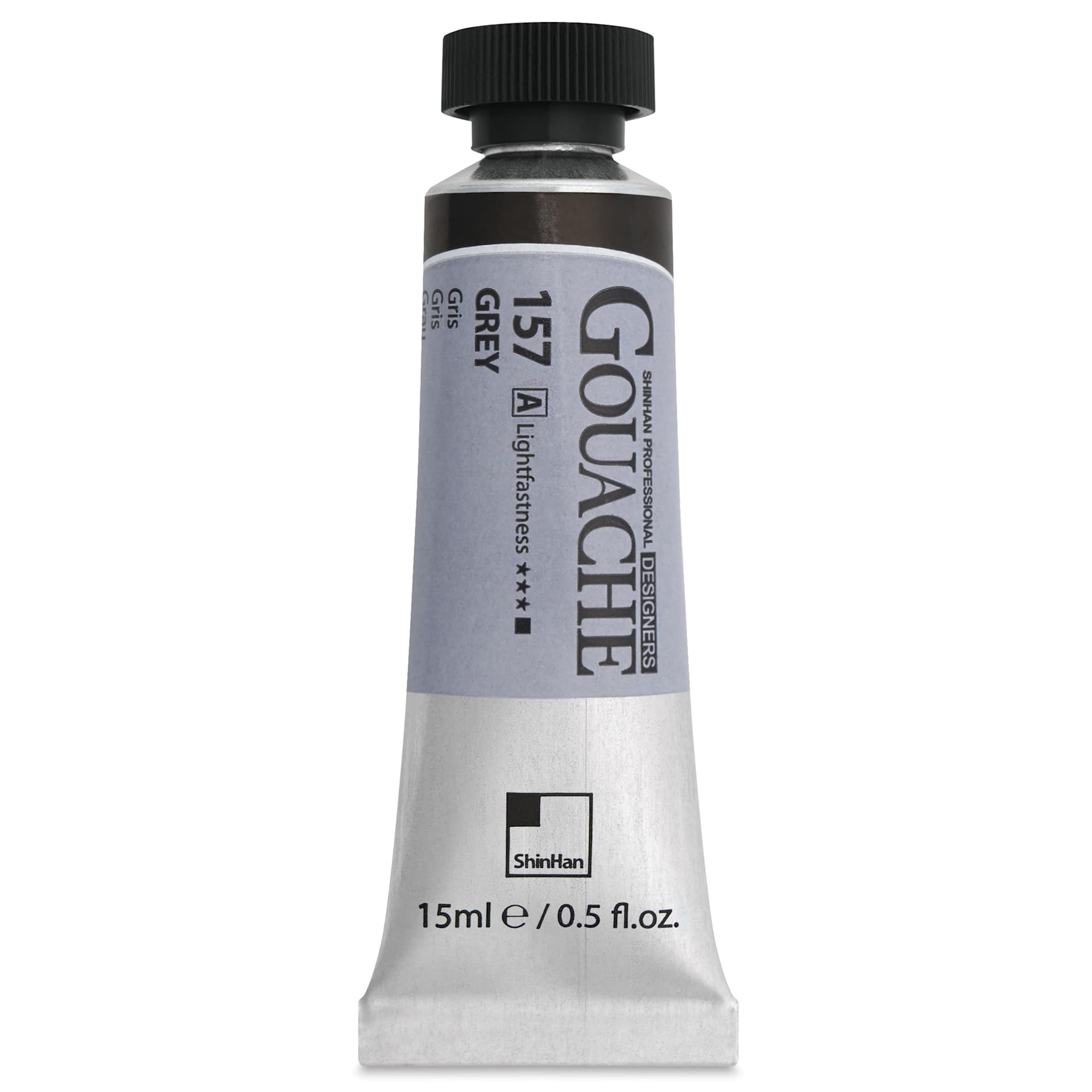 ShinHan Professional Designers Gouache - Grey, 15 ml - front