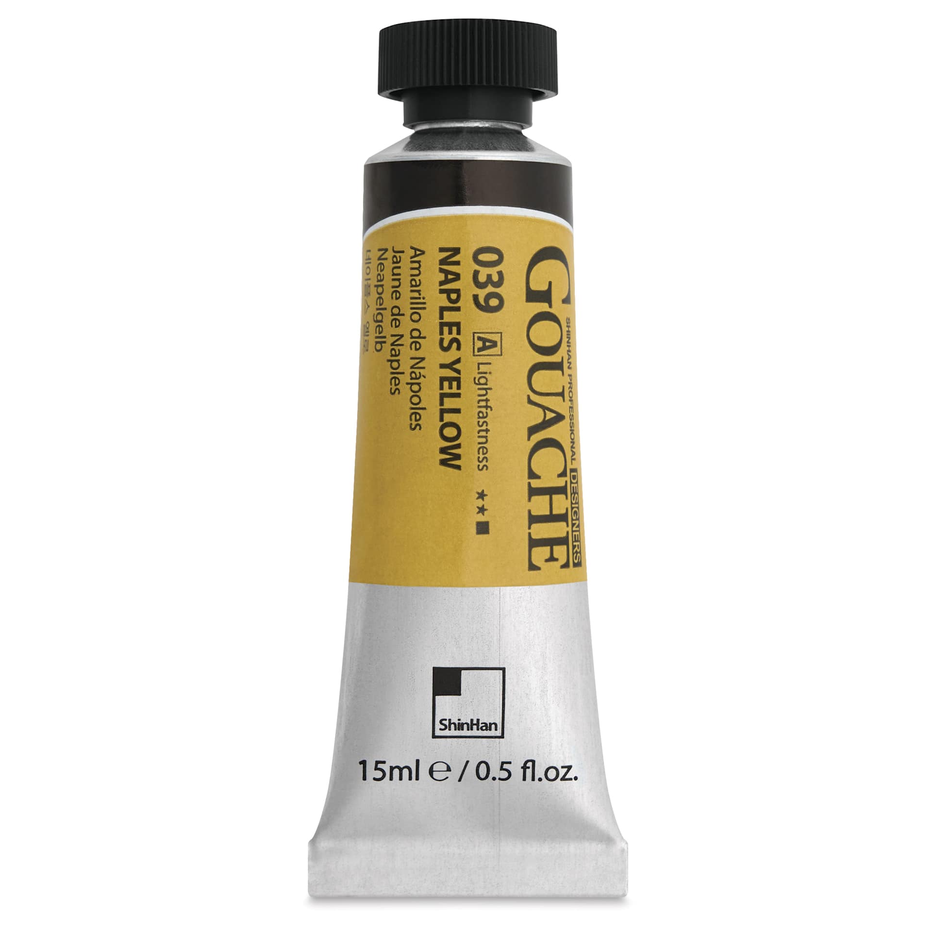 ShinHan Professional Designers Gouache - Naples Yellow, 15 ml - front