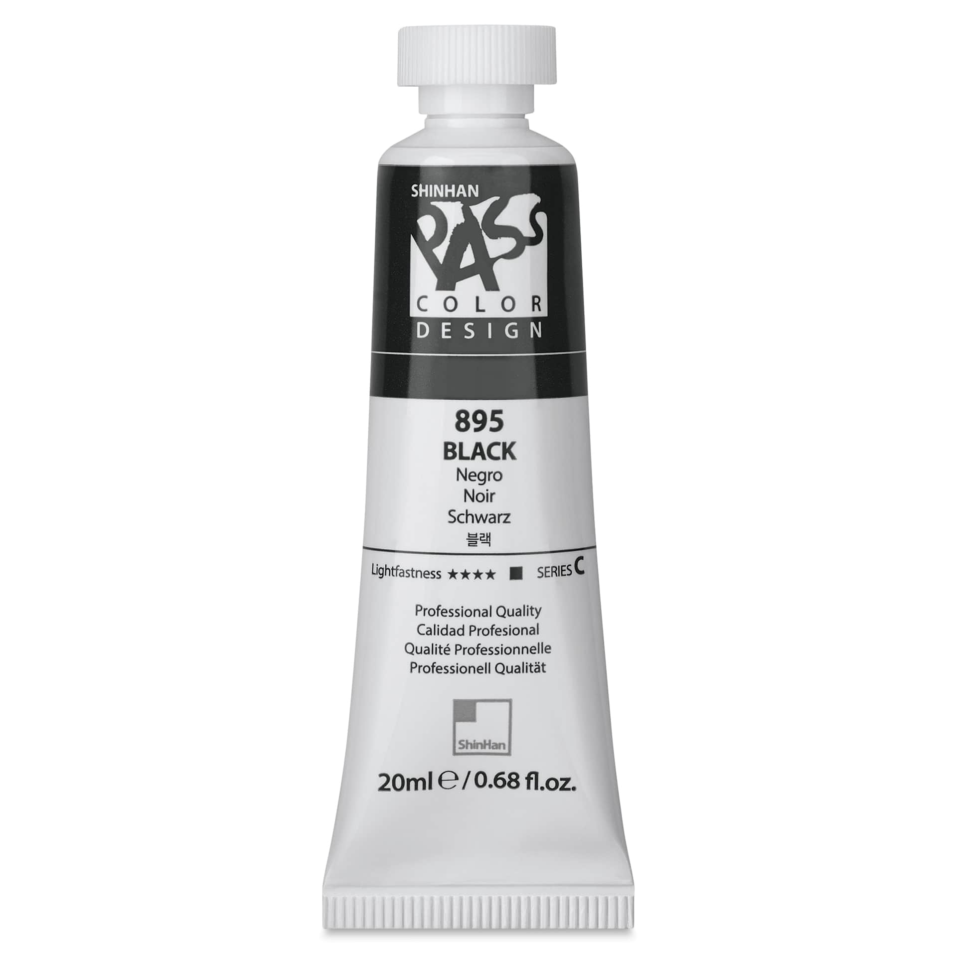 ShinHan Pass Colors Opaque Watercolor Tube - Black, 20 ml