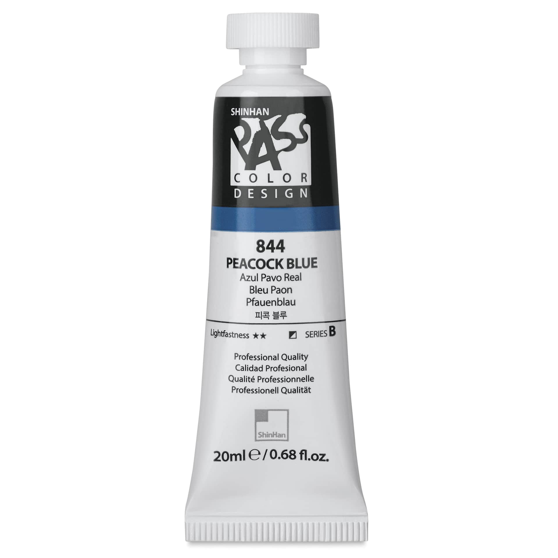 ShinHan Pass Colors Opaque Watercolor Tube - Peacock Blue, 20 ml
