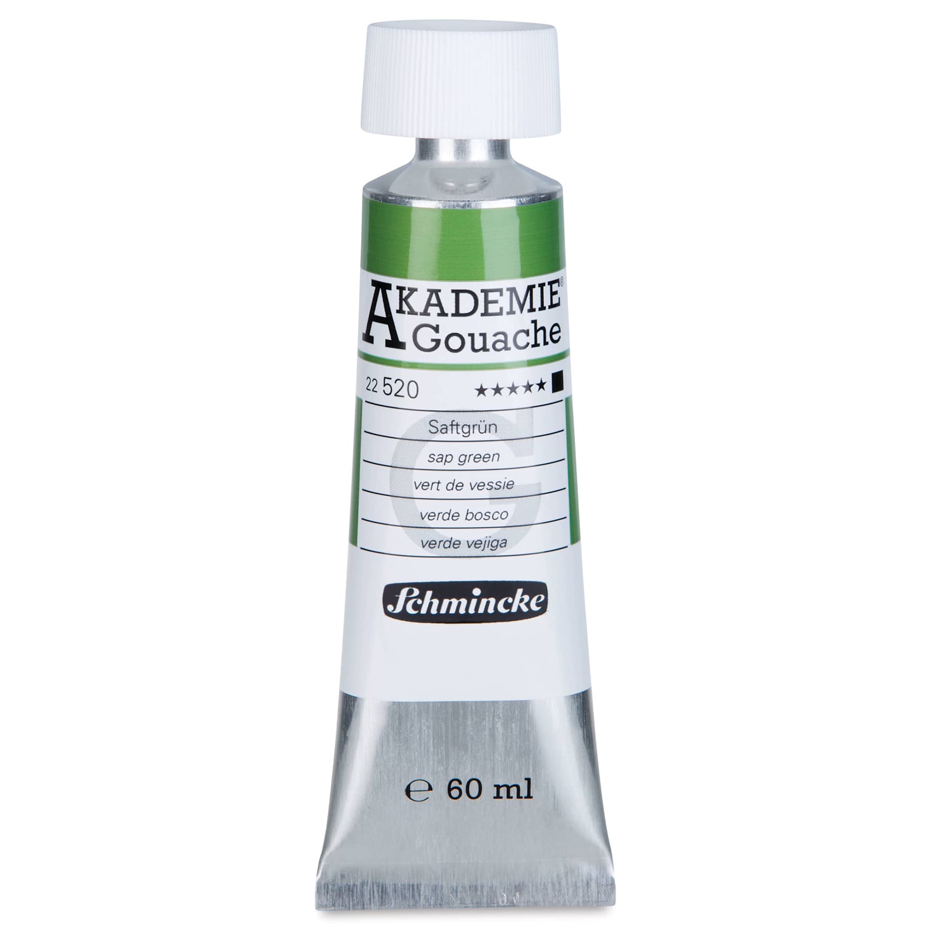 Schmincke Akademie Gouache Paint - Sap Green, 60 ml Tube