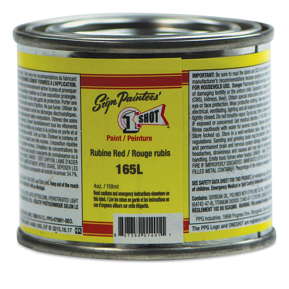 1-Shot Lettering Enamel - Rubine Red, 4 oz