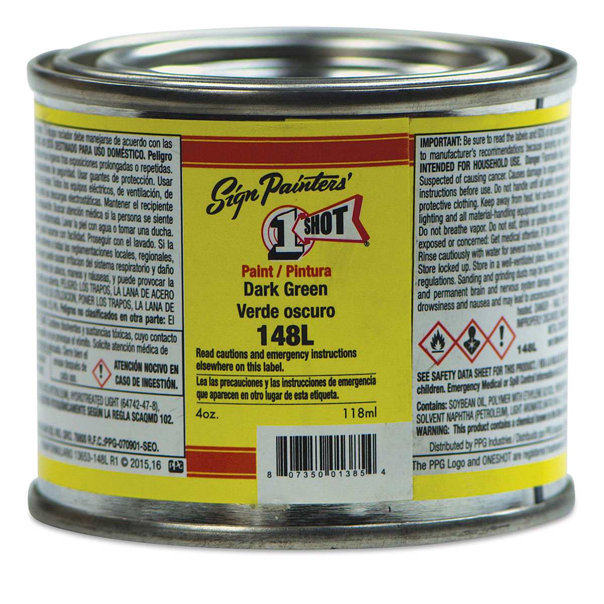 1-Shot Lettering Enamel - Dark Green, 4 oz 1-Shot Lettering Enamel - Dark Green, 4 oz