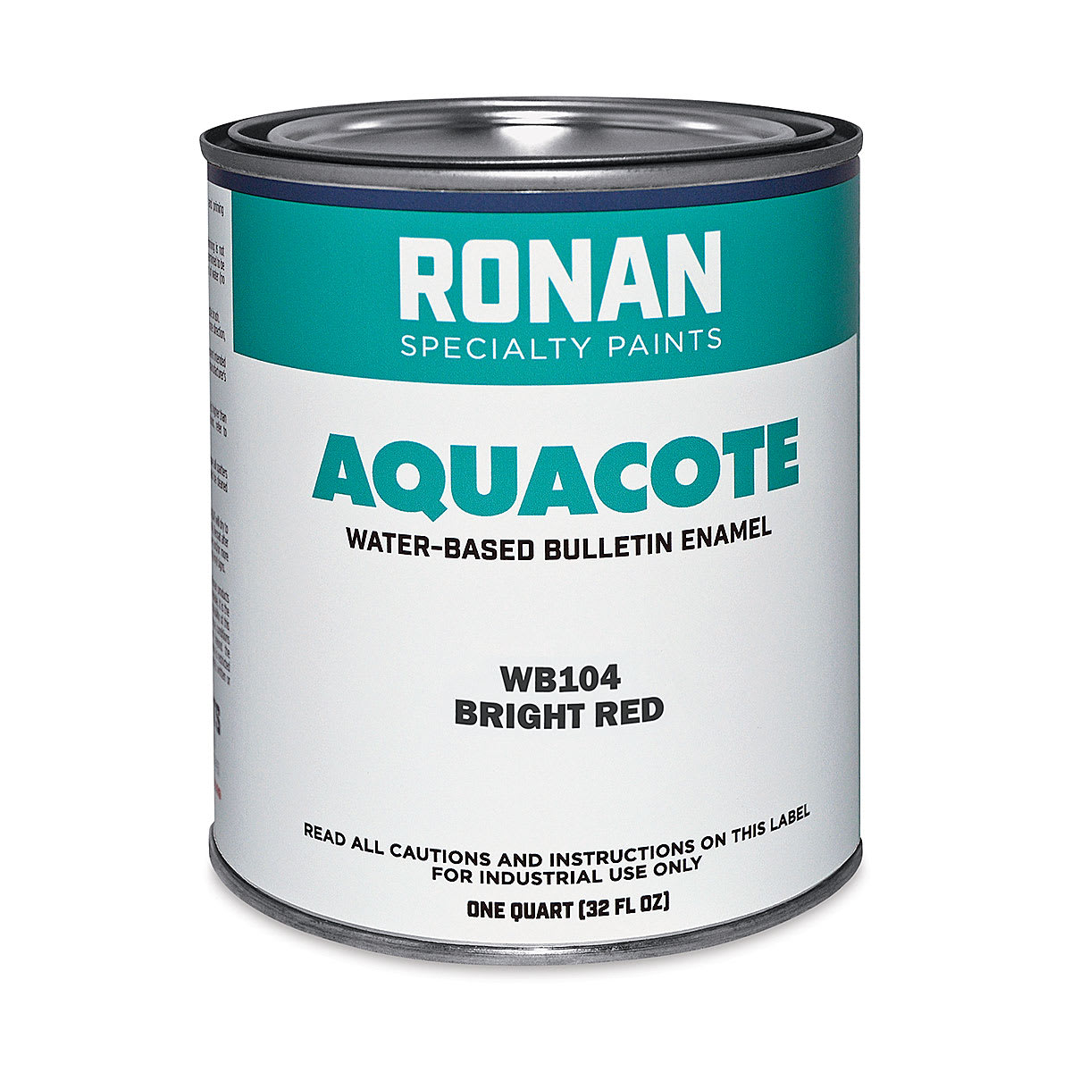Ronan Aquacote Water-Based Acrylic Color - Bright Red, Quart