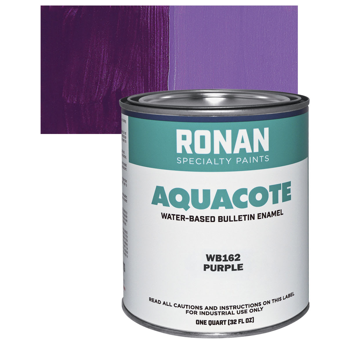 Ronan Aquacote Water-Based Acrylic Color - Purple, Quart and swatch