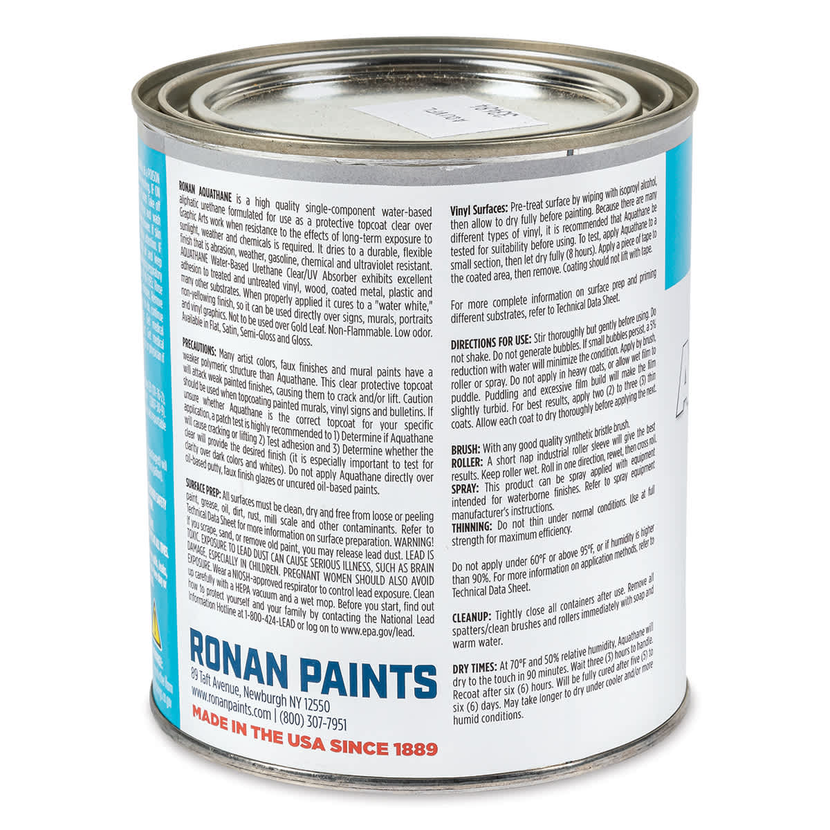 Ronan Aquathane UV Absorber - Flat, Quart