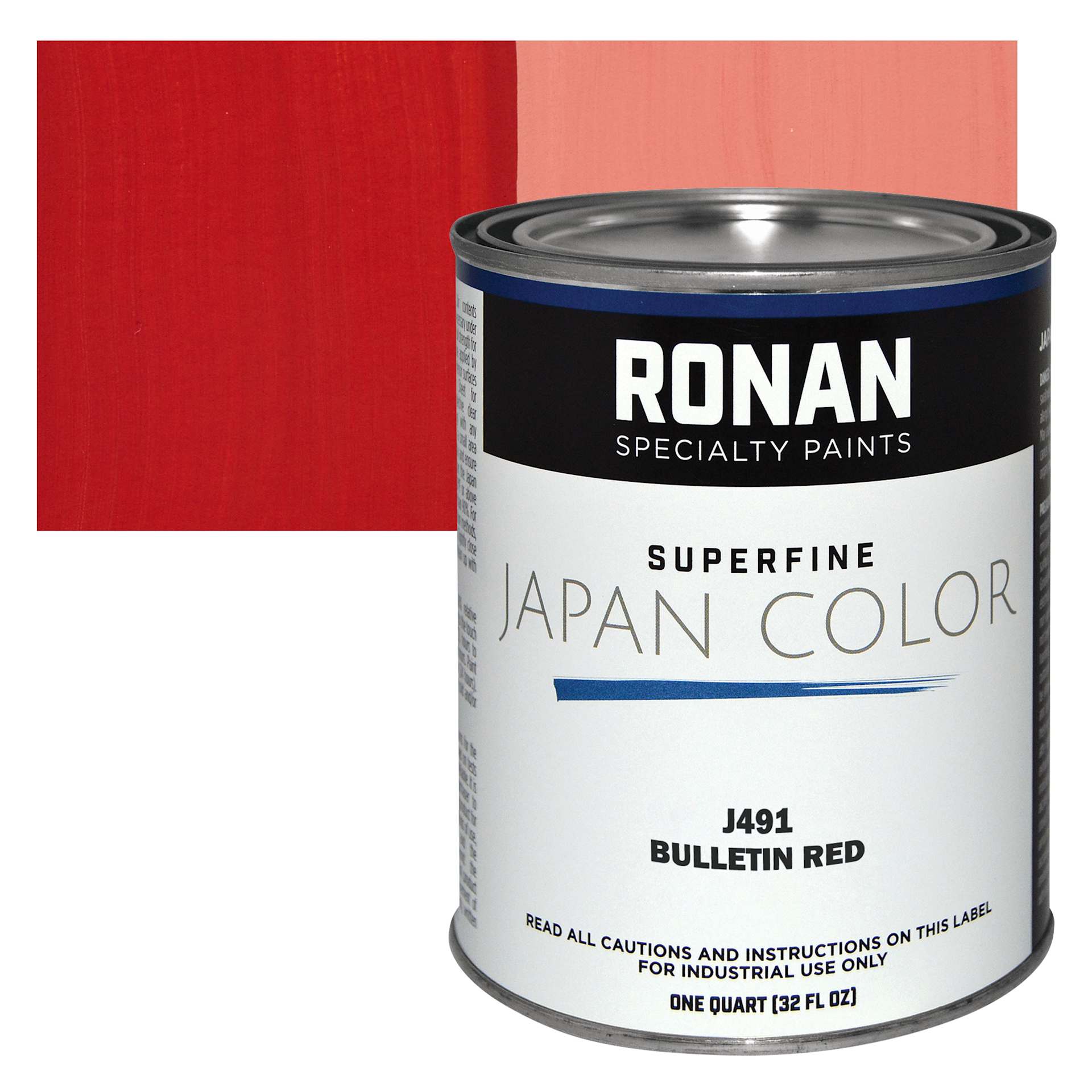 Ronan Superfine Japan Color - Bulletin Red - Can and Swatch
