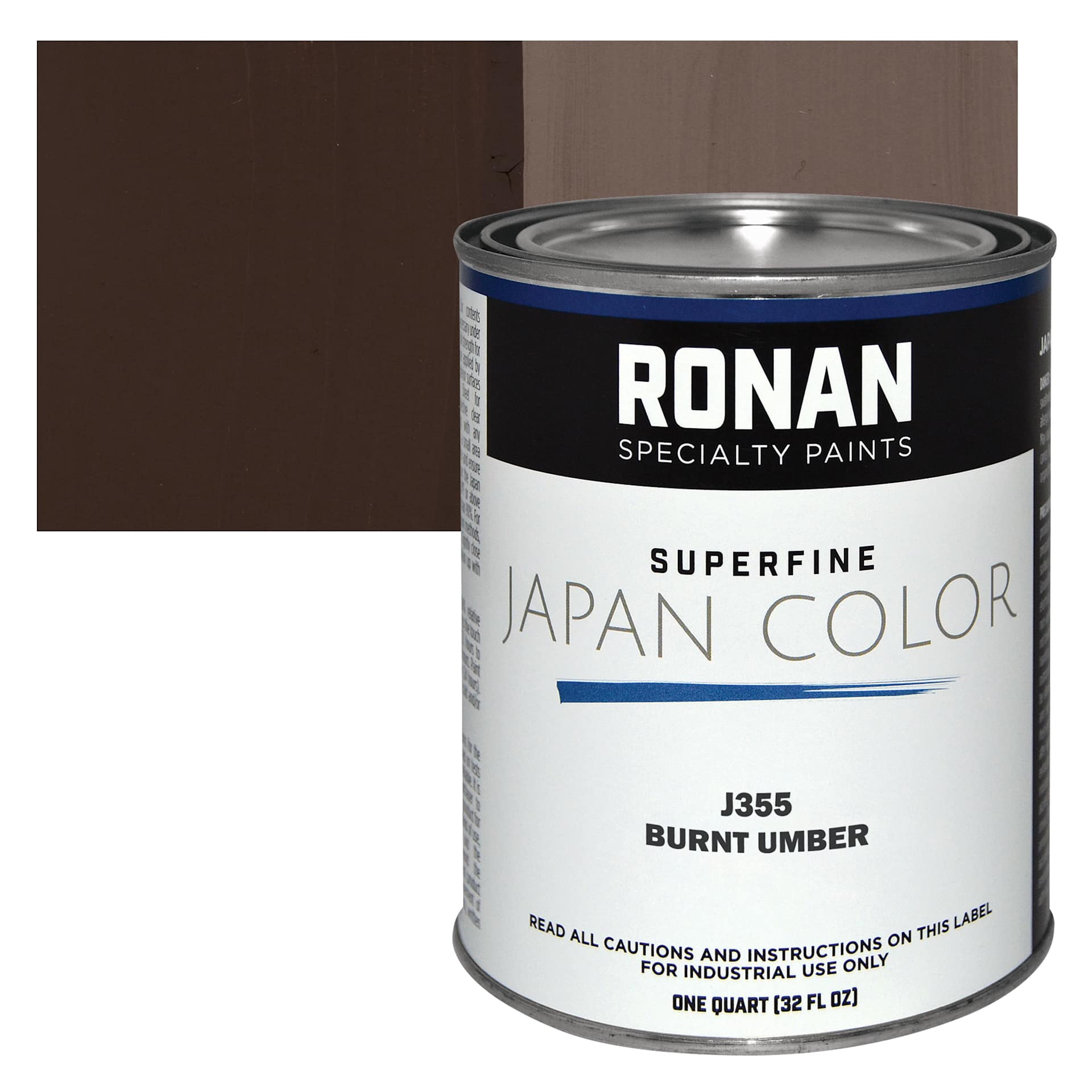 Ronan Superfine Japan Color - Burnt Umber - Can and Swatch