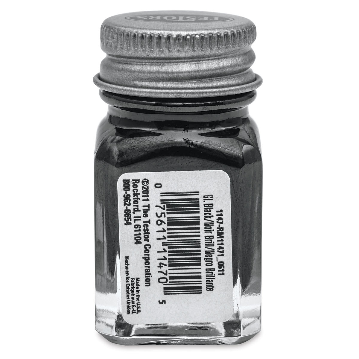 Testors Enamel Paint - Gloss Black, 1/4 oz bottle