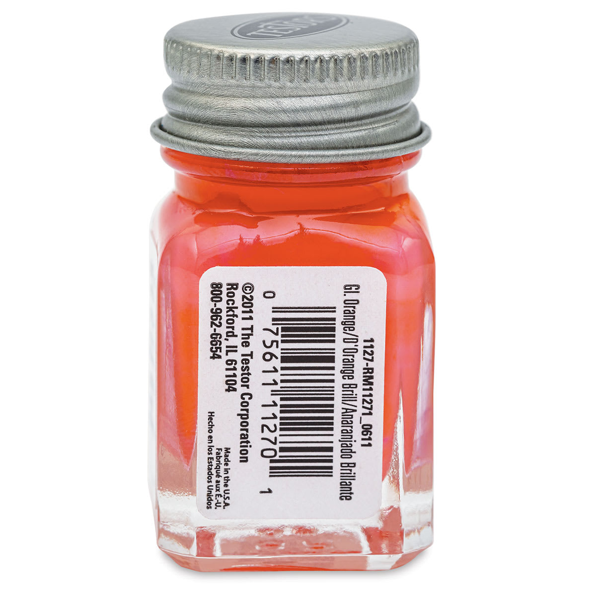 Testors Enamel Paint - Orange, 1/4 oz bottle