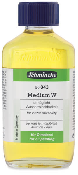 Schmincke Medium W - Front of 200 ml bottle