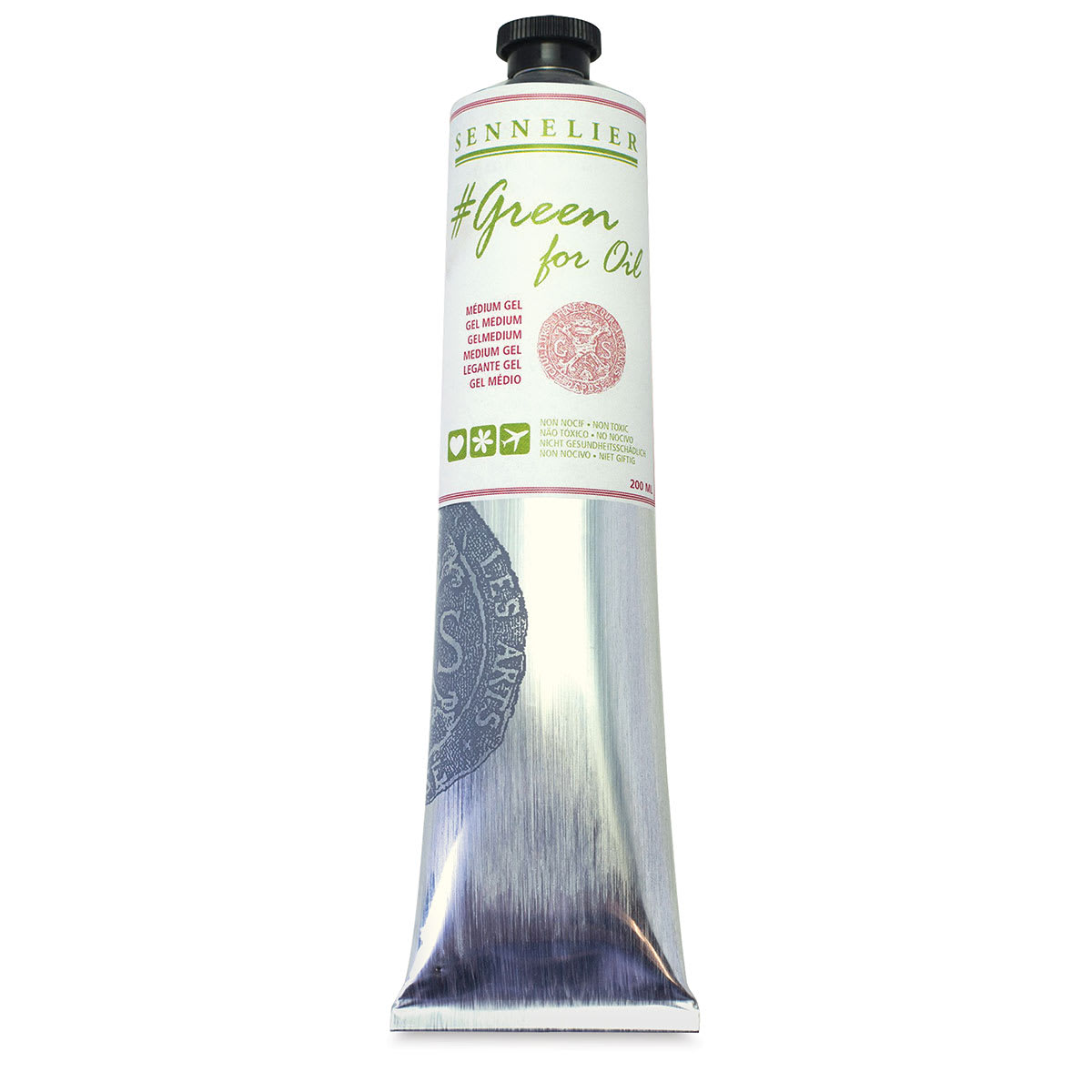Sennelier Green for Oil Mediums - 200 ml Tube of Gel Medium upright Sennelier Green for Oil Mediums - 200 ml Tube of Gel Medium upright
