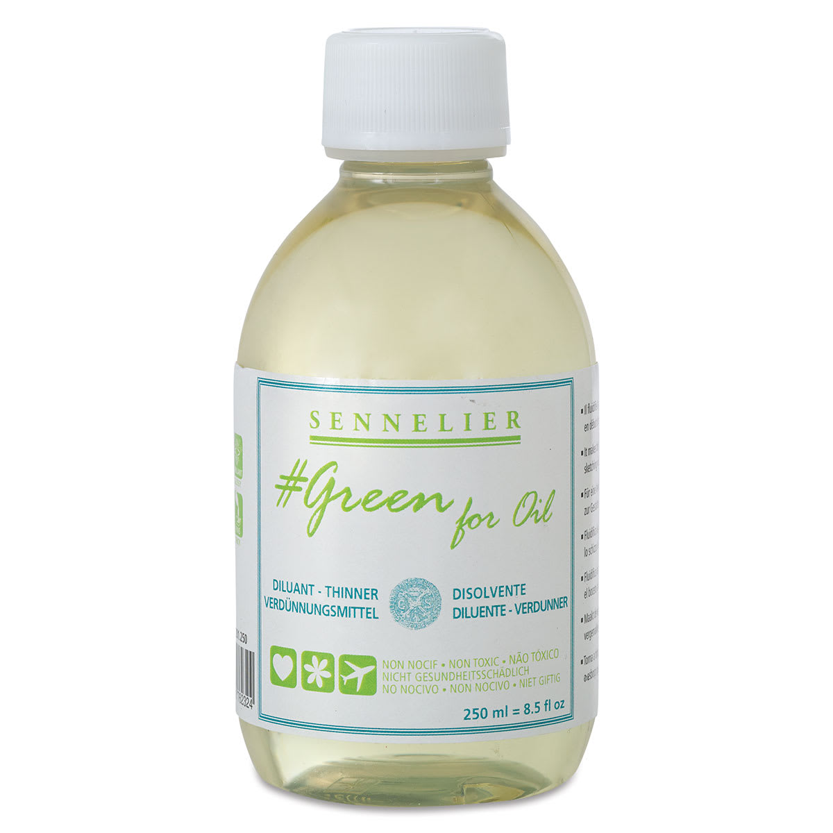 Sennelier Green for Oil Thinner - Front of 250 ml bottle Sennelier Green for Oil Thinner - Front of 250 ml bottle