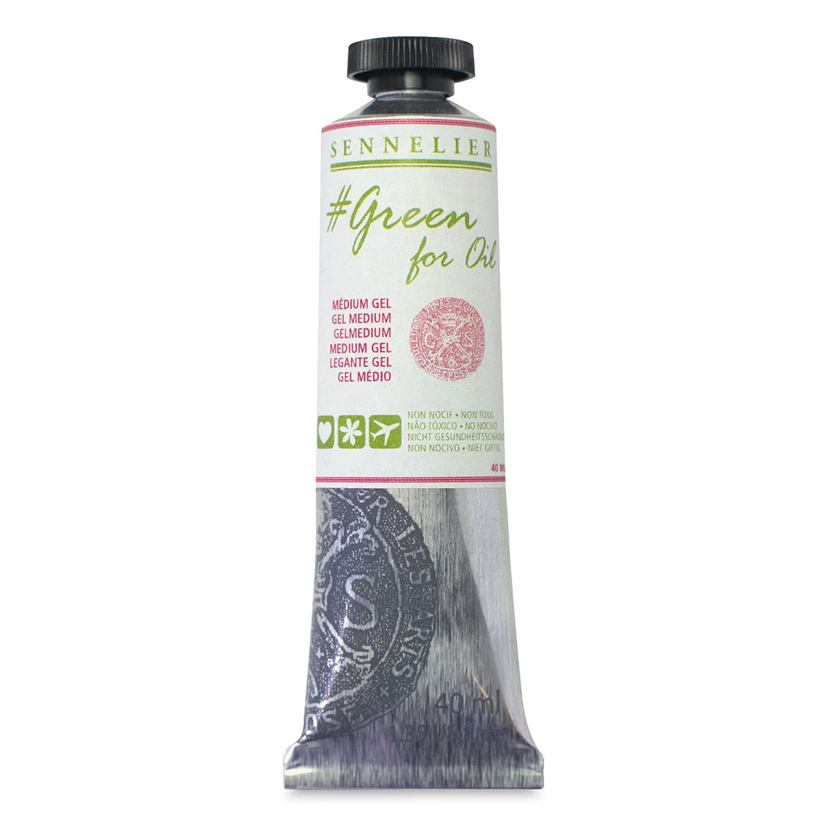 Sennelier Green for Oil Mediums - 40 ml Tube of Gel Medium upright
Sennelier Green for Oil Mediums - 40 ml Tube of Gel Medium upright