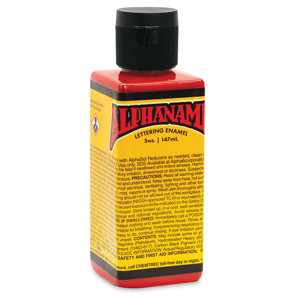 Alpha6 Alphanamel Lettering Enamel - Alpha Red, 147 ml, Bottle