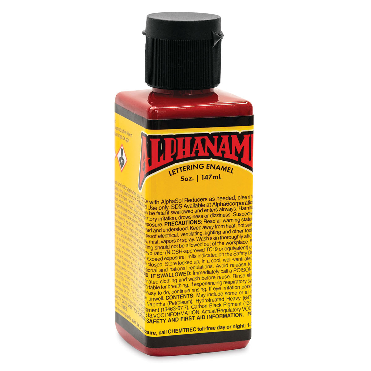 Alpha6 Alphanamel Lettering Enamel - Dark Red, 147 ml, Bottle