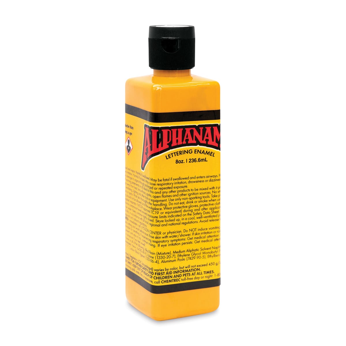 Alpha6 Alphanamel Lettering Enamel - Dark Yellow, 236.6 ml, Bottle