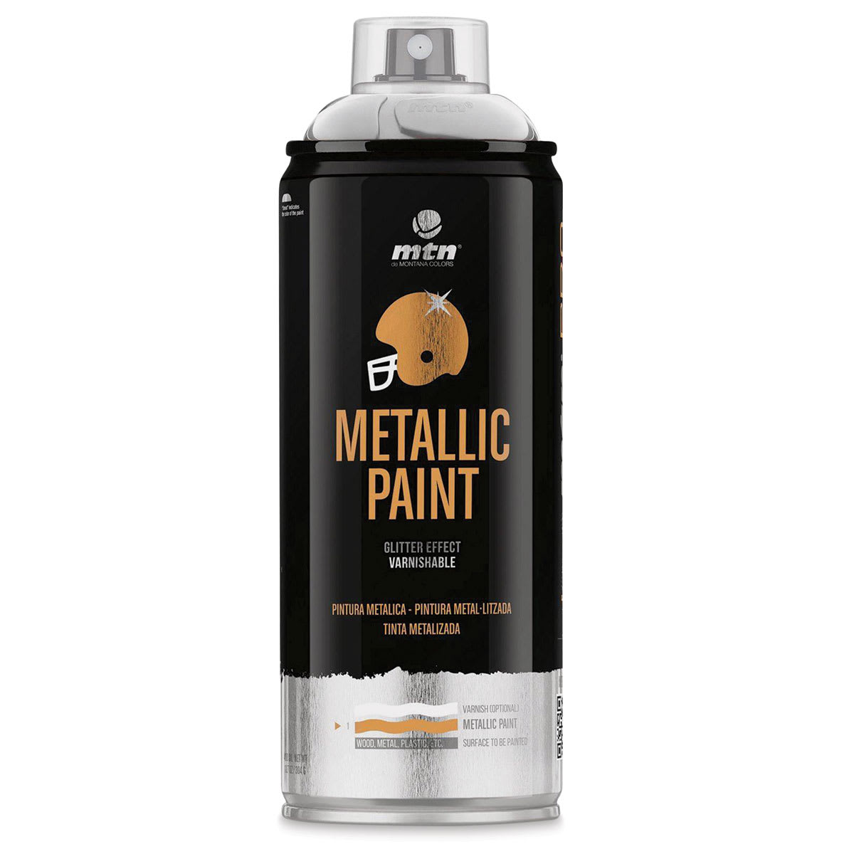 MTN Pro Metallic Spray Paint - Metallic Aluminum, 400 ml MTN Pro Metallic Spray Paint - Metallic Aluminum, 400 ml