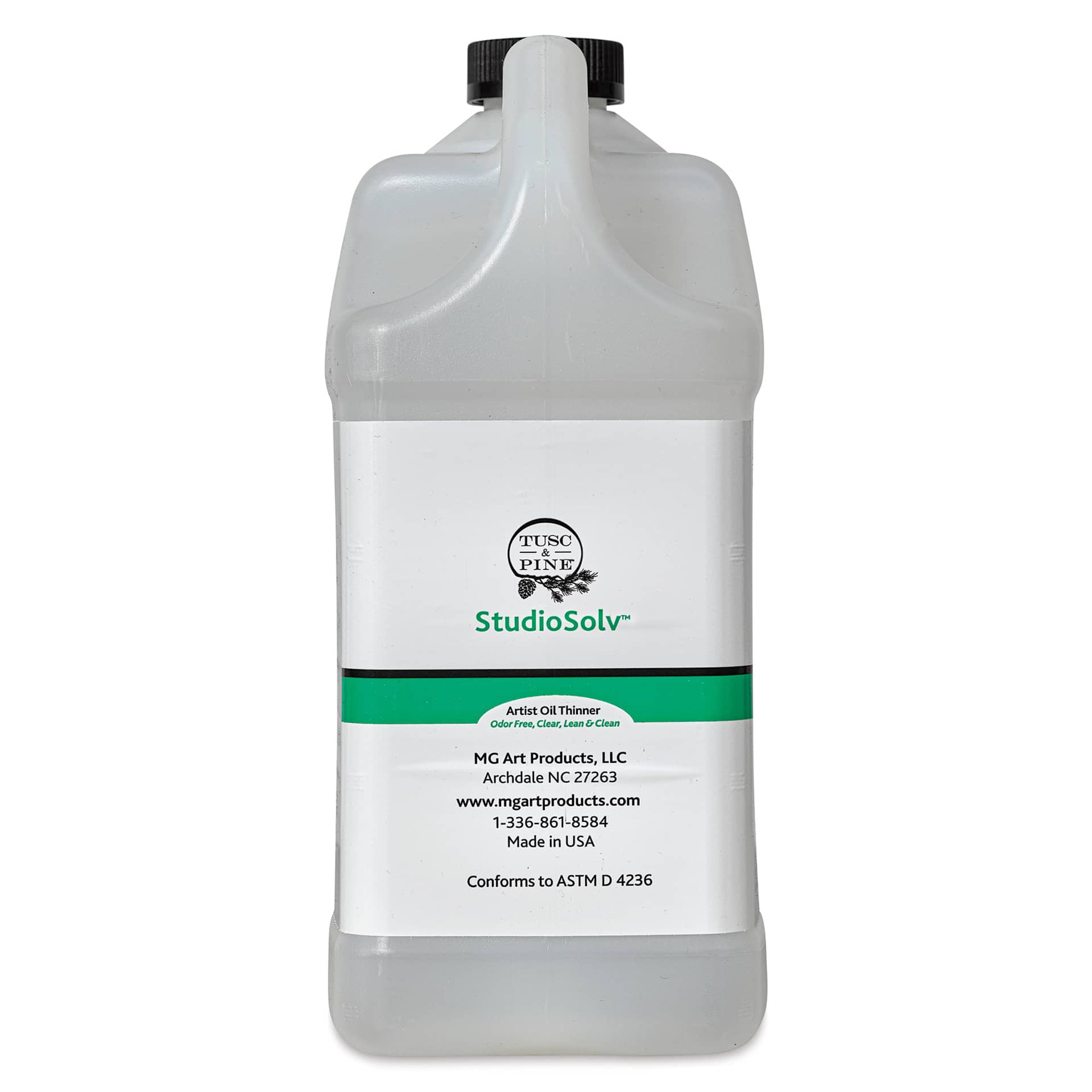 Tusc & Pine StudioSolv Artist Oil Thinning Medium - 128 fl oz, spine of jug