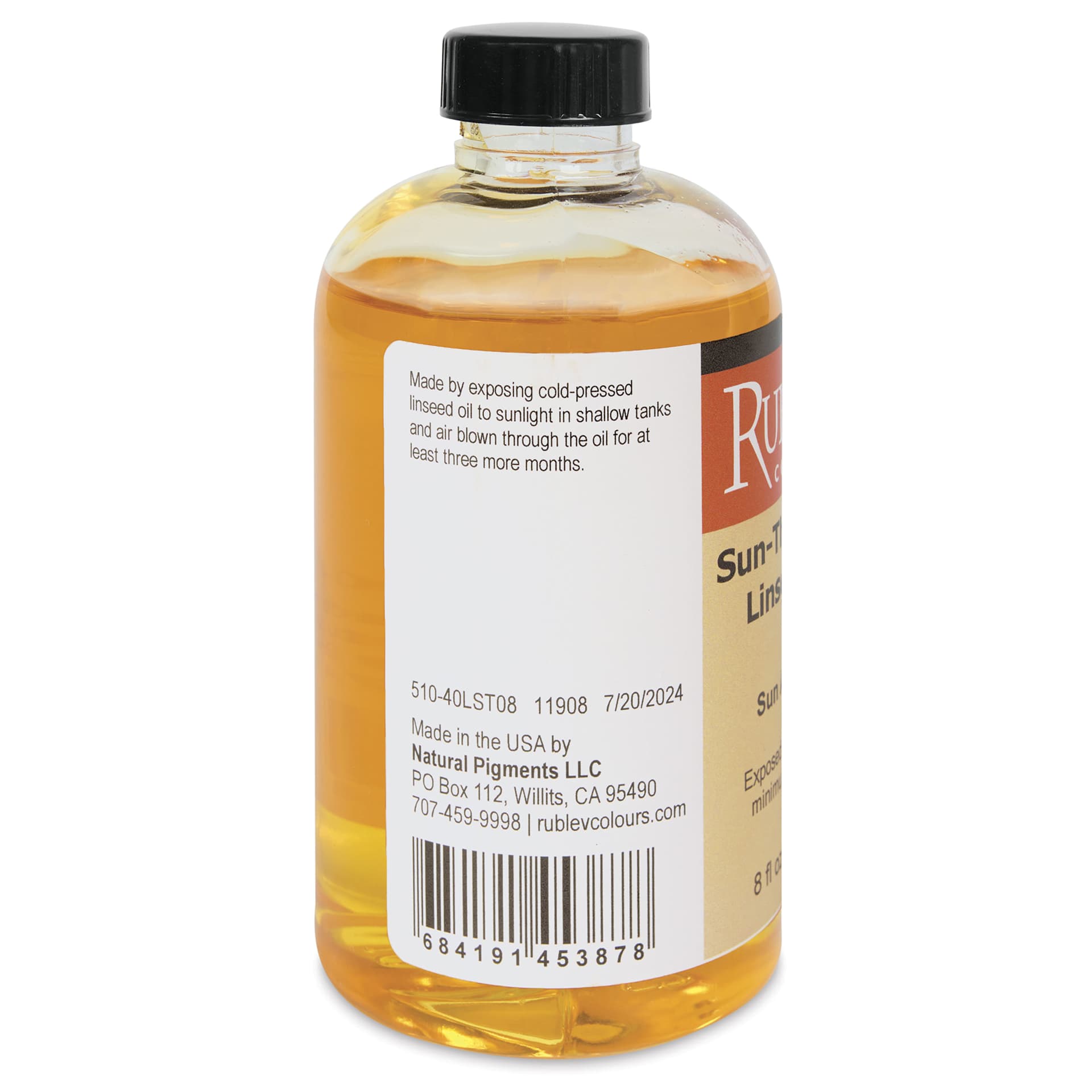 Rublev Sun-Thickened Linseed Oil - 236 ml back