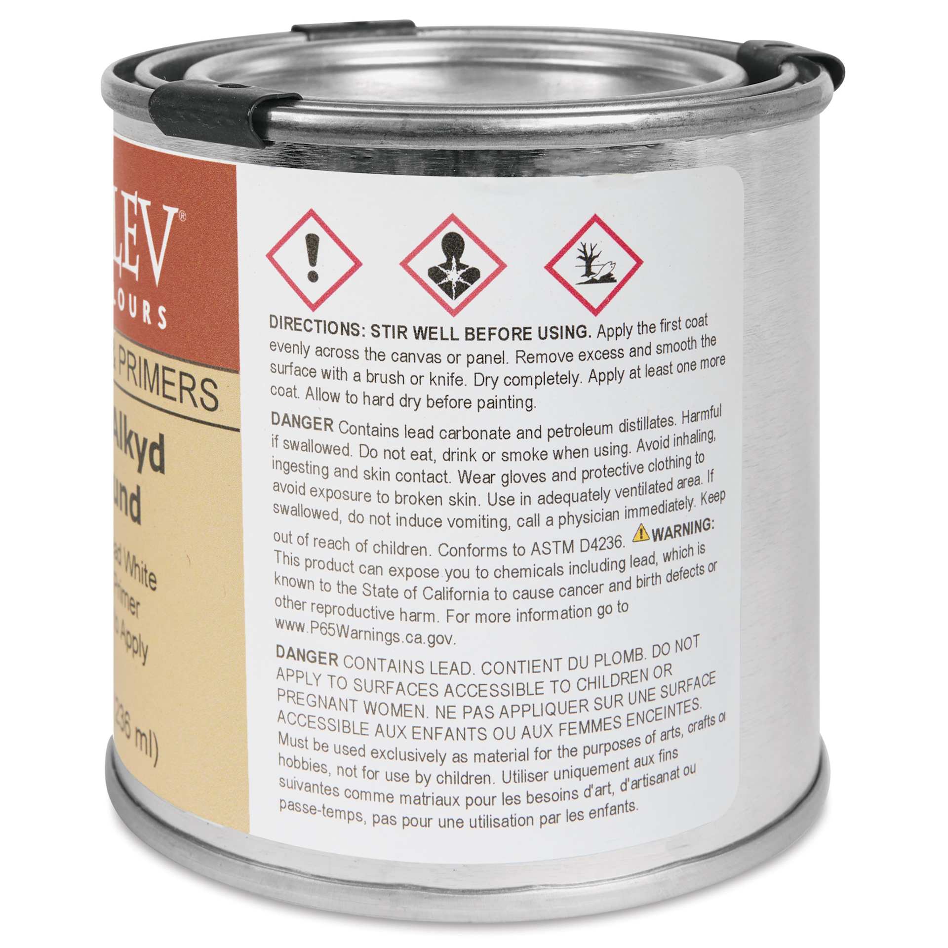 Rublev Lead Alkyd Ground - 236 ml side