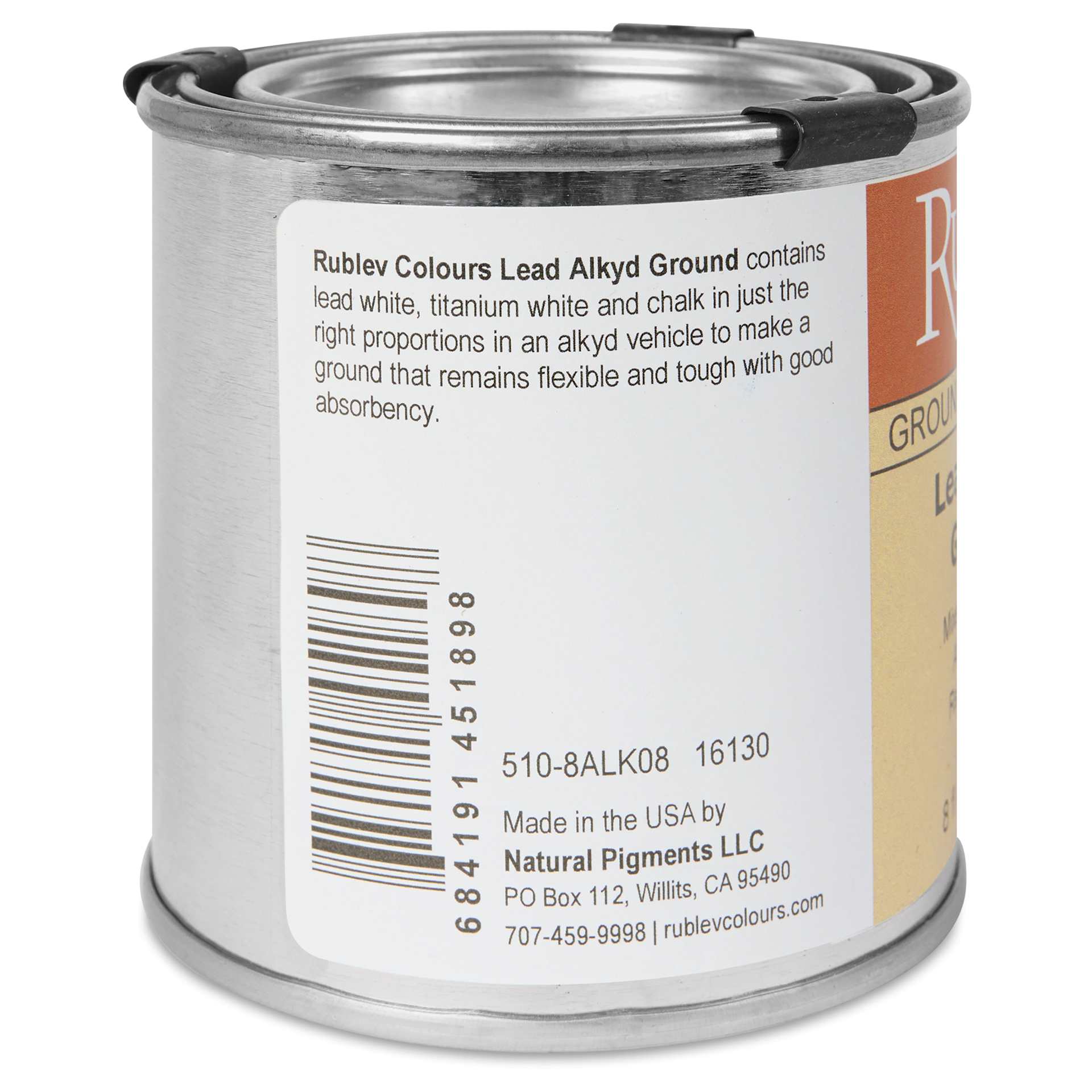 Rublev Lead Alkyd Ground - 236 ml back
