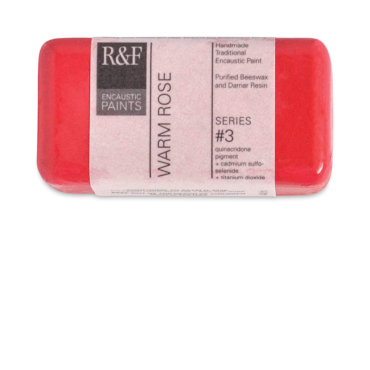 R&F Encaustic Paint Block - Warm Rose, 40 ml block