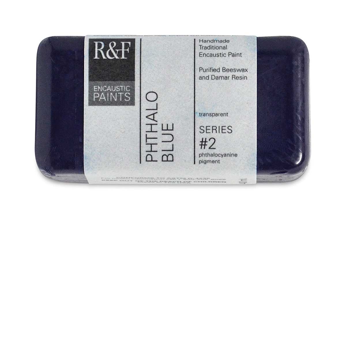 R&F Encaustic Paint Block - Phthalo Blue, 40 ml block