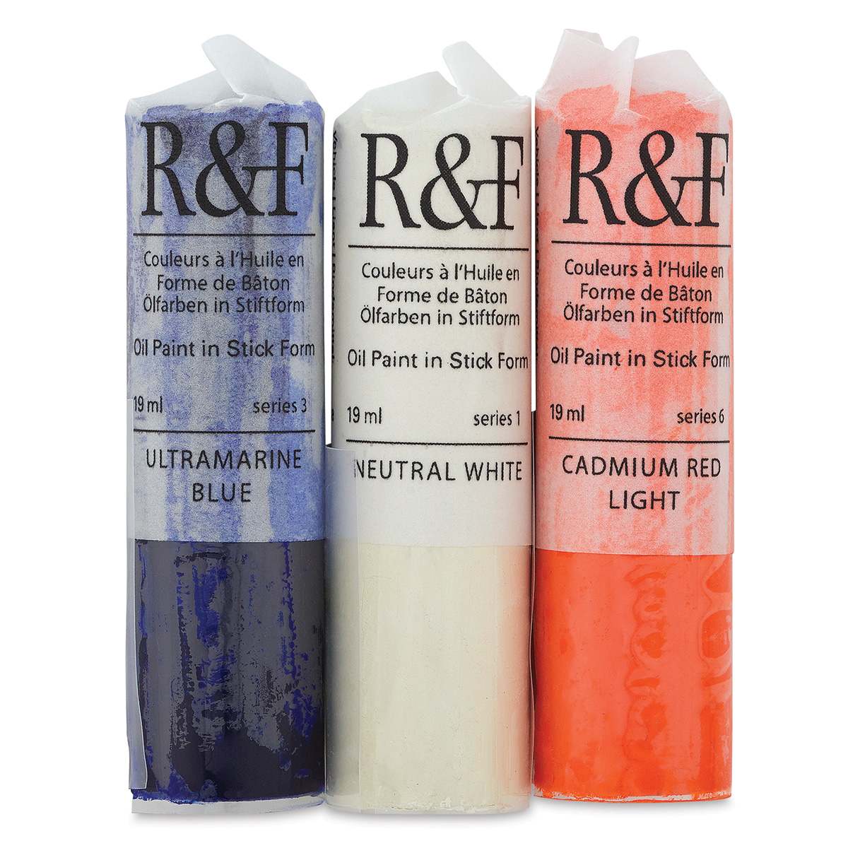 R&F Pigment Sticks - Trial Set 1 in paper wrapper