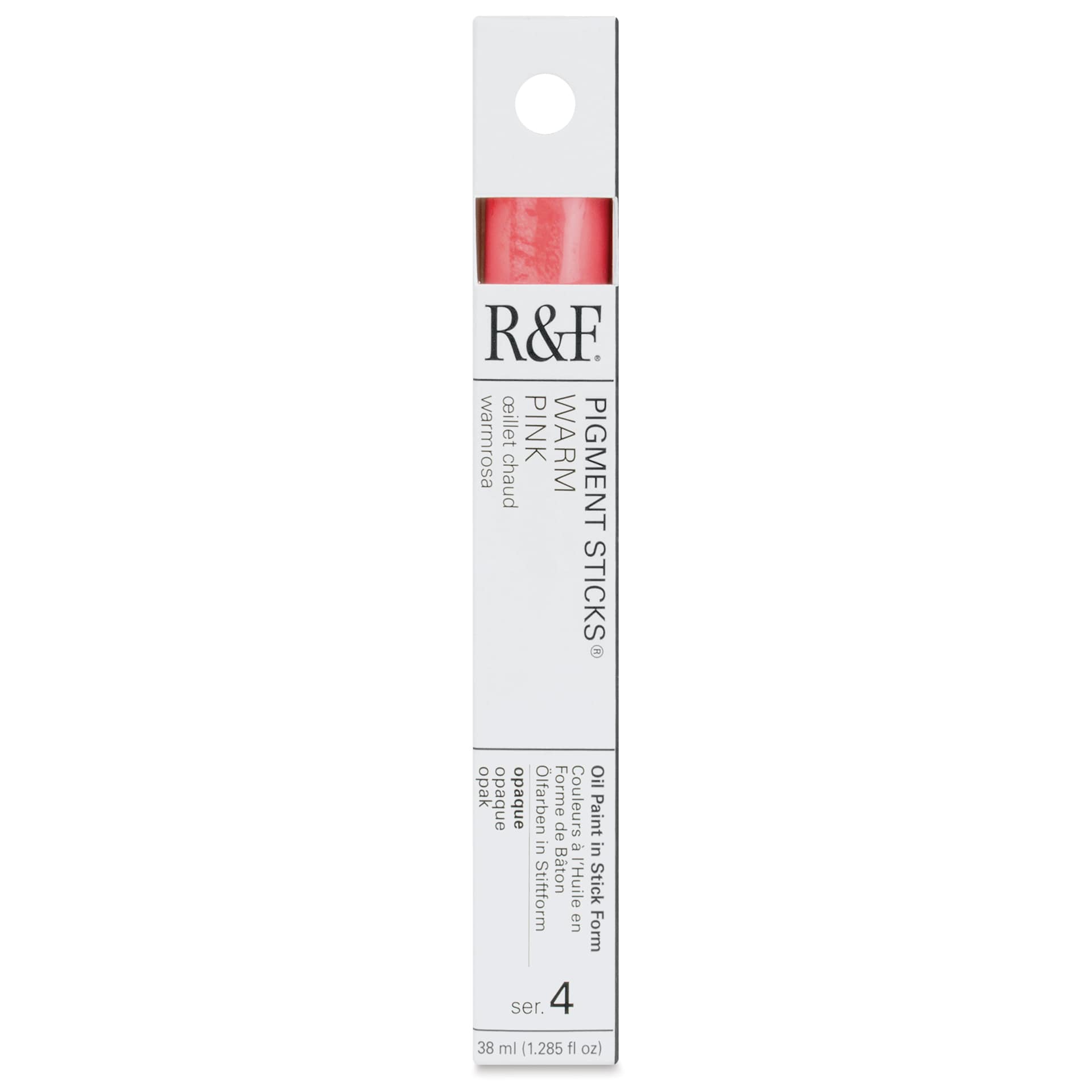 R&F Pigment Stick - Warm Pink, 38 ml - front of packaging