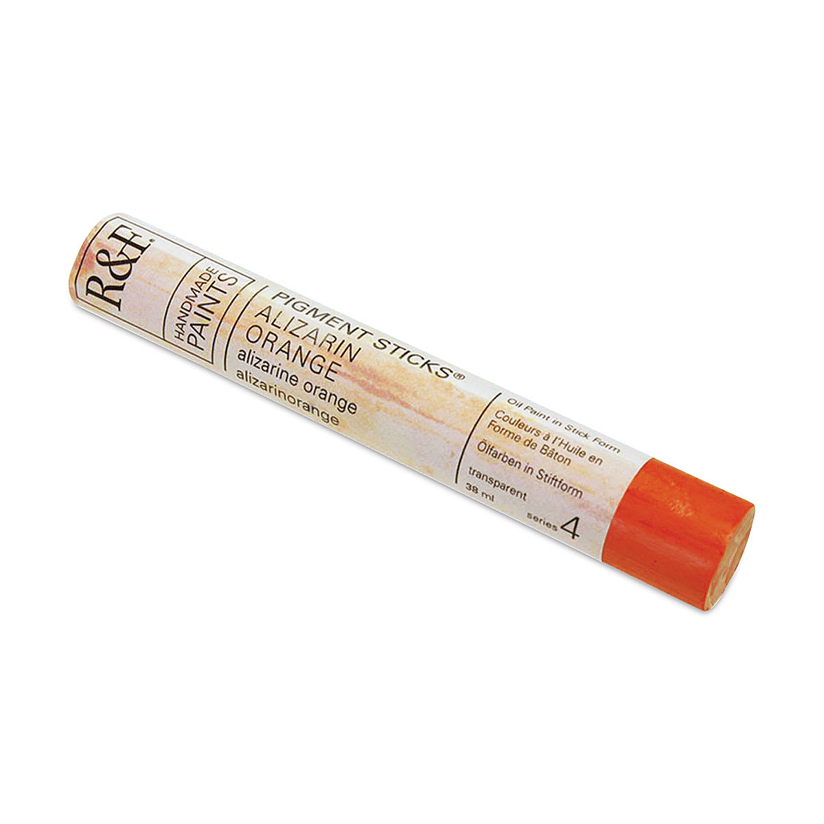 R&F Pigment Stick - Alizarin Orange, 38 ml stick