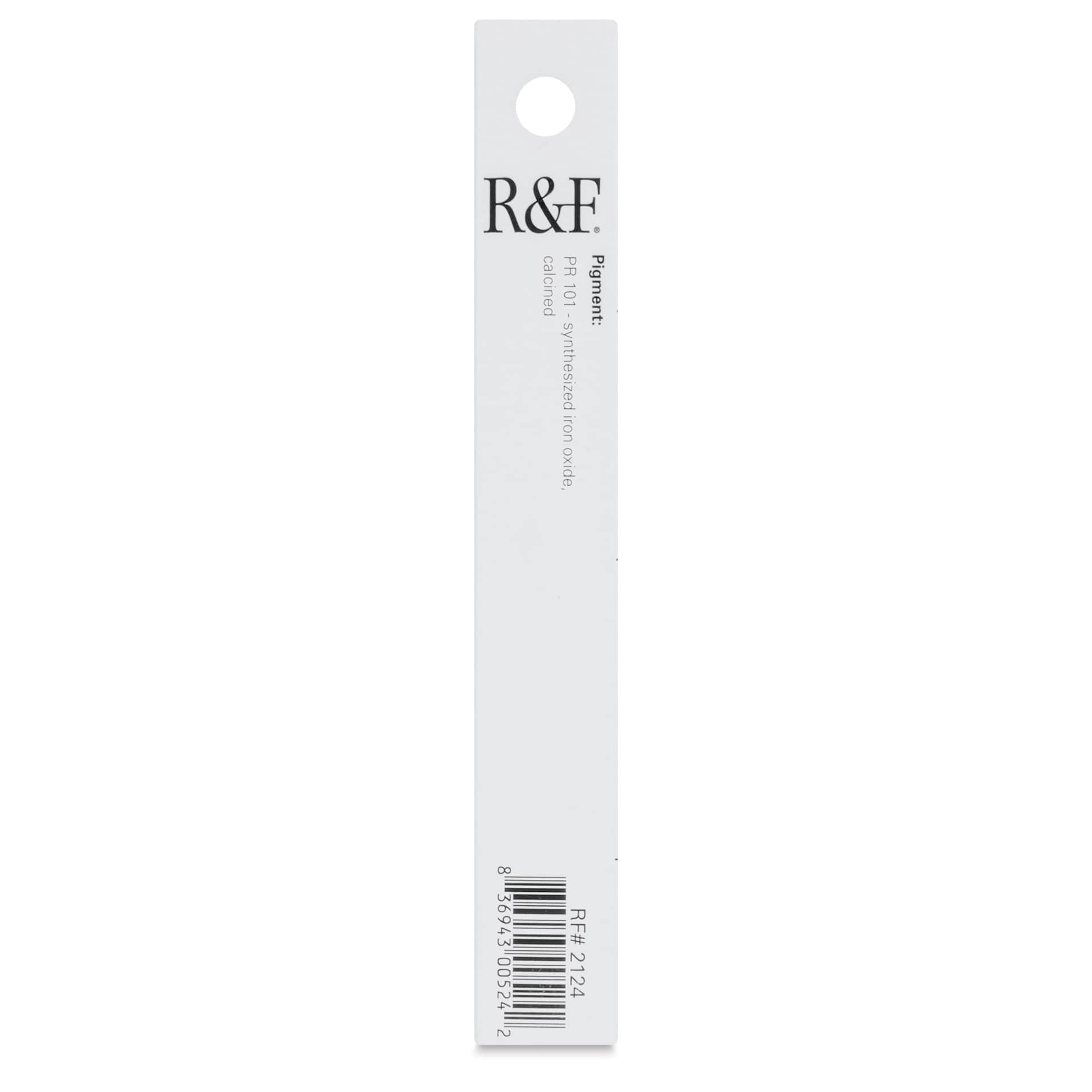 R&F Pigment Stick - Mars Violet, 38 ml stick - back of packaging