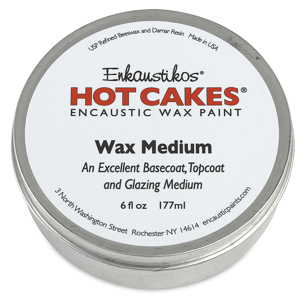 Enkaustickos Wax Medium - 6 oz closed tin