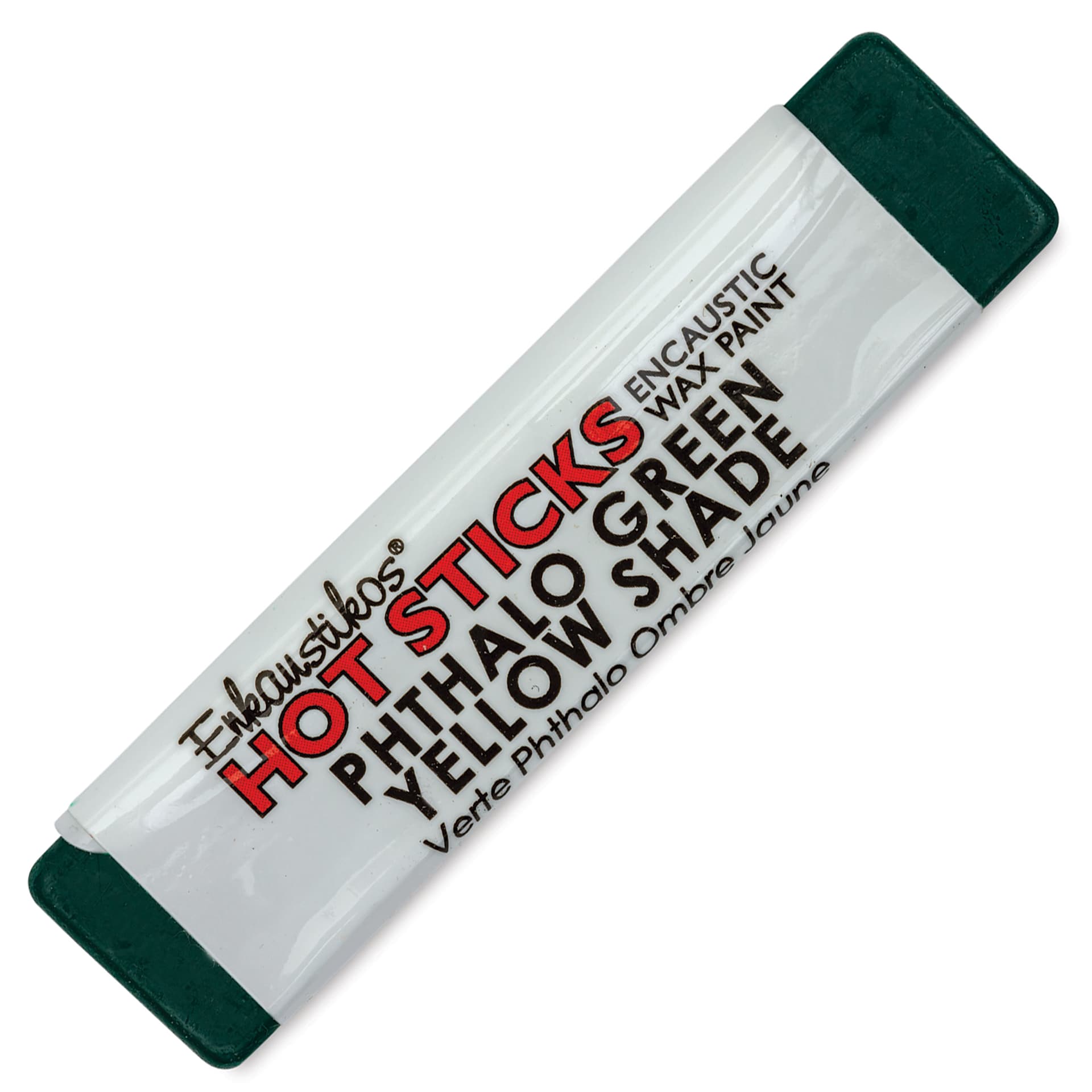 Enkaustikos Hot Sticks Encaustic Paints - Phthalo Green Yellow Shade, 13 ml stick