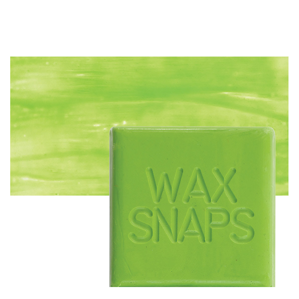 Enkaustikos Wax Snaps Encaustic Paint - Vernal, 40 ml snaps and swatch
