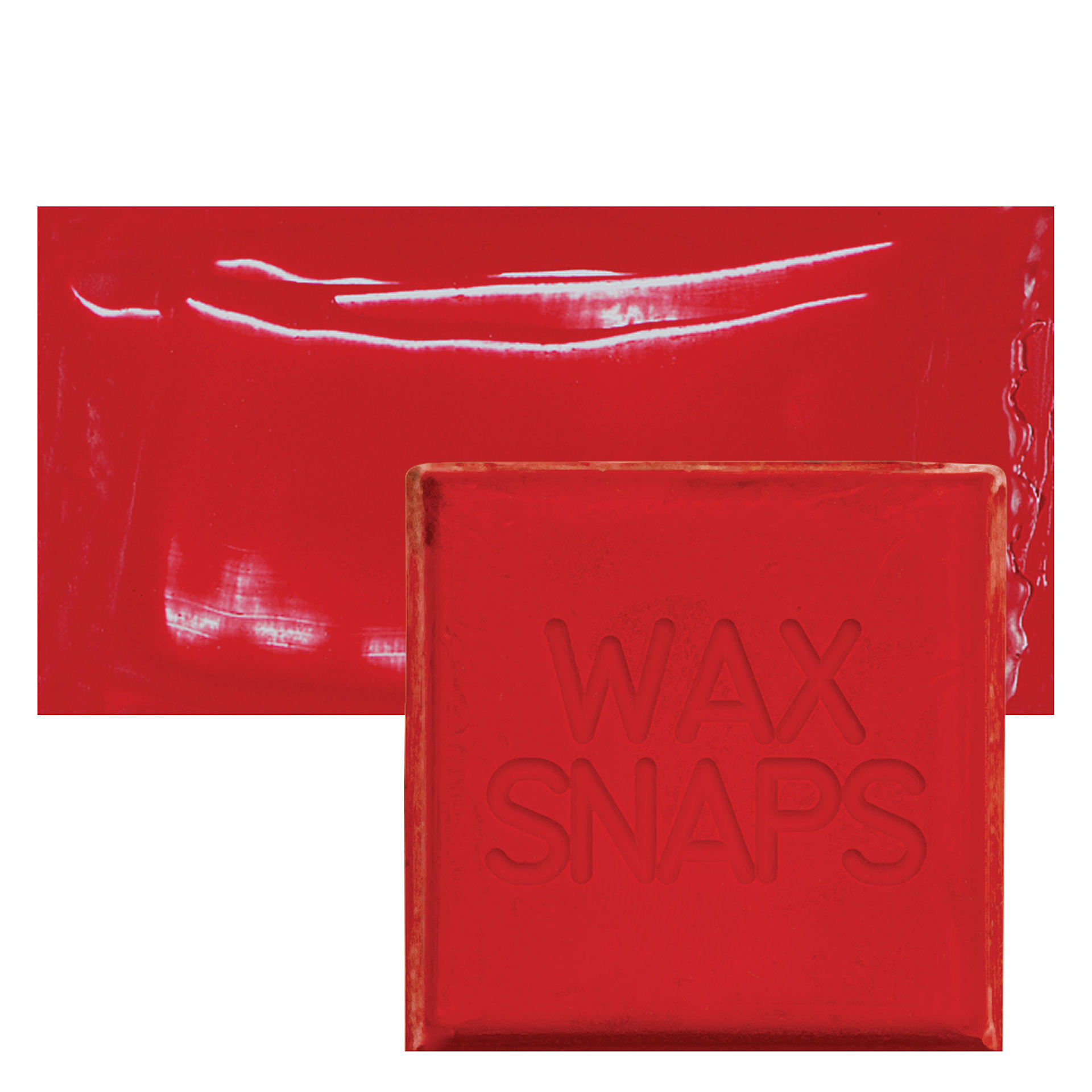 Enkaustikos Wax Snaps Encaustic Paint - Pyrrole Red, 40 ml snaps and swatch