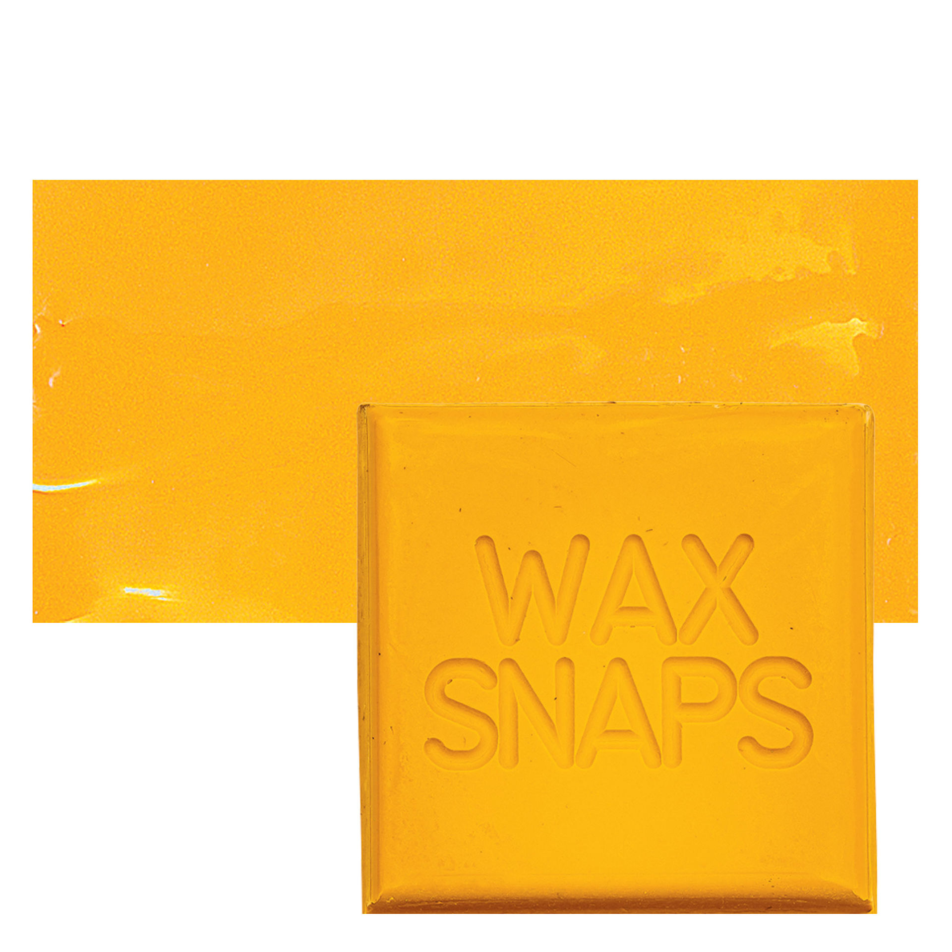 Enkaustikos Wax Snaps Encaustic Paint - Cadmium Yellow Deep, 40 ml snaps and swatch