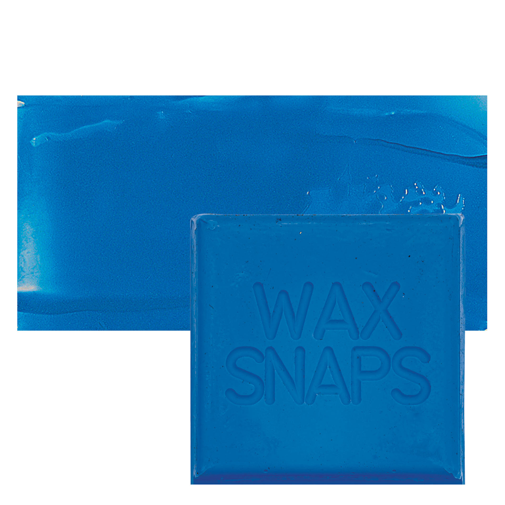 Enkaustikos Wax Snaps Encaustic Paint - Cerulean Blue, 40 ml snaps and swatch